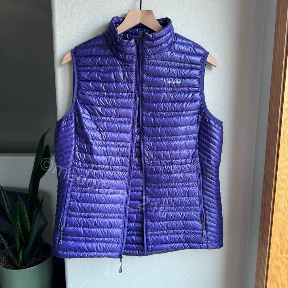Patagonia Ultralight Down Vest Concord Purple Large 800-fill-power Goosedown L - Picture 11 of 13